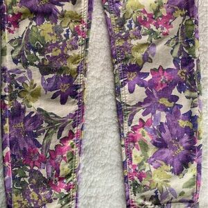 Floral jeans